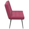 Lavice vínová 110x74x84 cm samet 4012341