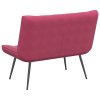 Lavice vínová 110x74x84 cm samet 4012341