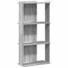 Knihovna se 3 policemi šedá sonoma 60 x 30 x 120 cm kompozit 860270