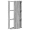 Knihovna se 3 policemi šedá sonoma 60 x 30 x 120 cm kompozit 860270