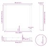 Nohy k jídelnímu stolu ve tvaru U, 2 ks, antracitové, 80 x (72-73) cm, ocel 4013190