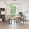 Nohy k jídelnímu stolu ve tvaru U 2 ks antracitové 50 x (72-73) cm ocelové 4013178
