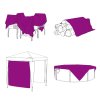 Čirá plachta s oky 4x4 m PVC 4018606