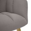 Relaxační křeslo s podnožkou taupe textil 4016784