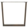 Nohy k jídelnímu stolu ve tvaru V, 3 ks, přírodní ocel, 80 x (72-73,3) cm, ocel 4012667