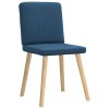 Jídelní židle 4 ks modré textil 3315305