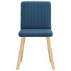 Jídelní židle 4 ks modré textil 3315305