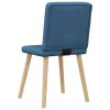 Jídelní židle 4 ks modré textil 3315305