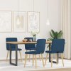 Jídelní židle 4 ks modré textil 3315305