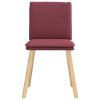 Jídelní židle 6 ks vínové textil 3315628