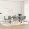 Jídelní židle 6 ks světle šedé textil 3315567