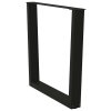 Nohy k jídelnímu stolu ve tvaru V, 2 ks, černé, 90 x (72-73,3) cm, ocel 4012652