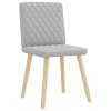 Otočné jídelní židle 2 ks oblak šedá textil 4101130