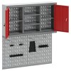 Sada nástrojové skříňky a pegboardu, nástěnná, červený kov 3321405