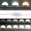 2-dílný toaletní set s LED ve šedé sonoma kompozitním dřevě 3334241
