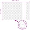 sada zahradních plotů 2 kusy Zelená Ocel potažená PVC 25 x 0,5 m 3336705