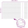 Zahradní plot Sada 2 Zelená Kov 25 x 1 m Odolný Zahradní plot 3336718