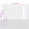 Zahradní plot Sada 2 Zelená Kov 25 x 1,5 m Zahradní plot 3336731