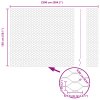 Zahradní plot Sada 2 Zelená Kov 25 x 1,5 m Zahradní plot 3336731