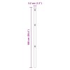 Plotové sloupky 52 ks Zelené Ø32 mm 100 cm Pozinkovaná ocel 3350114