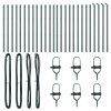 Plotové sloupky 26 ks Zelené Ø32 mm 120 cm Pozinkovaná ocel 3350115
