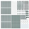 Plotové sloupky 52 ks Zelené Ø32 mm 170 cm Pozinkovaná ocel 3350120