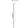 Sloupy plotu 52 ks Zelená Ø32 mm 190 cm Zinkovaná ocel 3350122