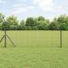 Sítě na ploty 26 ks Šedá Ø32 mm 80 cm Galvanizovaná ocel 3350127