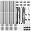 Sloupky plotu 52 ks Šedá Ø32 mm 120 cm Pozinkovaná ocel 3350134