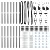 Plotové sloupky 26 ks Šedá Ø32 mm 150 cm Pozinkovaná ocel 3350135