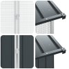 Klec pro ptáky s prodloužením Uhlová šedá 210x442x247 cm Ocel 3325153