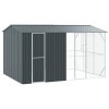 voliera pro ptáky s příslušenstvím antracitová 310x442x247 cm ocel 3325162