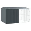 voliera pro ptáky s příslušenstvím antracitová 310x442x247 cm ocel 3325162