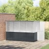 Klec pro ptáky antracitová 215x78x200 cm pozinkovaná ocel 3325169