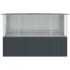 Klec pro ptáky antracitová 215x78x200 cm pozinkovaná ocel 3325169