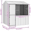 Klec pro ptáky Anthracitová 215x78x200 cm Galvanizovaná ocel 3325170