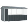 Klec pro ptáky Antracitová 215x78x200 cm Zinková ocel 3325171