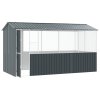 Klec pro ptáky Antracitová 215x78x200 cm Zinková ocel 3325171