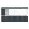 Klec pro ptáky Antracitová 215x78x200 cm Zinková ocel 3325171