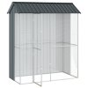 Klec pro ptáky Antracitová 215x110x247 cm Ocel 3325172