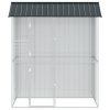 Klec pro ptáky Antracitová 215x110x247 cm Ocel 3325172