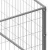 Psí kotec stříbrný 9 m² ocel 3082135