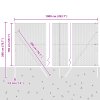 Hexagonální plot vidaXL Zelený 1,5x10 m ocel, Plotové sloupky vidaXL 7 ks Zelené Ø32 mm 200 cm pozinkovaná ocel 3352649