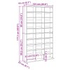 CD skříň černý dub 101x23x177,5 cm z umělého dřeva 3329339