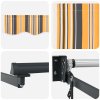 Automatická vysouvací markýza multicolor pruh 500x300 cm 3331308