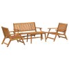 Set zahradních křesel a stolu z akáciového dřeva 3214440