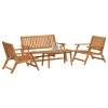 Set zahradních křesel a stolu z akáciového dřeva 3214440