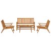 Set zahradních křesel a stolu z akáciového dřeva 3214440