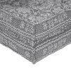 4-místný modulární sofa pouf přestavitelná světle šedá látka 3315108