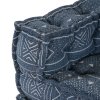 3místný modulární pouf pohovka přestavitelná indigo látka 3315112